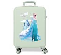 Disney Frozen Arendelle is Magic Kabinenkoffer, Grün, 38 x 55 x 20 cm, starr, ABS, Seitliche Zahlenschloss, 34 l, 2 kg, 4 Doppelrollen, Handgepäck, grün, Talla única, Kabinenkoffer