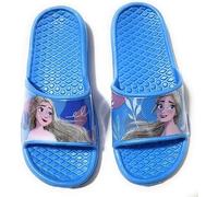 Disney Frozen Badeschuhe rutschfeste Slippers hausschuhe Flip Flops 2-6 jahre Badelatschen Sommer Badeschuhe für Mädchen (Blau, EU Schuhgrößensystem, Kleinkind, Damen, Numerisch (von/bis), M, 24, 25)