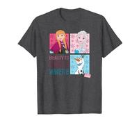 Disney Frozen Beauty is Everywhere T-Shirt, Herren, Anthrazit Meliert, 6XL