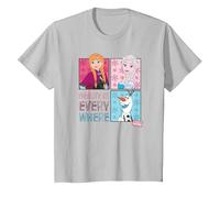 Disney Frozen Beauty is Everywhere T-Shirt, Kinder, Silber, 104
