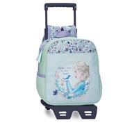 Disney Frozen Close to the heart Kinderrucksack, Schulrucksack, aus Polyester, Seitentaschen, breite verstellbare Träger, Tragegriff oben zum Aufhängen, System Magic Fix, bunt, Talla única, Rucksack