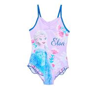 Disney Frozen - Die Eiskönigin Badeanzug Mädchen | kleine Geschenke für Kinder | ELSA Bademode | Einteiler | Urlaub Must-Haves | Bikini | Schwimmen (DE/NL/SE/PL, Numerisch, 116, Regular, Lila)