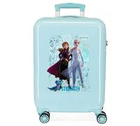 Disney Frozen Die Eiskönigin Find Your Strenght Kabinenkoffer Blau 38x55x20 cms Hartschalen ABS Kombinationsschloss 34L 2,6Kgs 4 Doppelräder Handgepäck