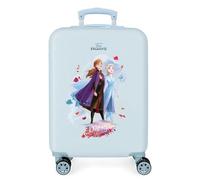 Disney Frozen Die Eiskönigin Nature is Magical Kabinenkoffer Blau 37x55x20 cms Hartschalen ABS Kombinationsschloss 32L 2,5Kgs 4 Doppelräder Handgepäck