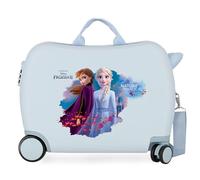 Disney Frozen Die Eiskönigin Nature is Magical Kinder-Koffer Blau 50x39x20 cms Hartschalen ABS Kombinationsschloss 34L 2,1Kgs 4 Räder Handgepäck