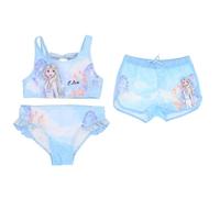 Disney Frozen Eiskönigin Mädchen Badeanzug mit Badehose, Die Eiskönigin Bikini ELSA und Anna Motiv Kinder 2teiler Schwimmanzug Set Gr. 98-128 (DE/NL/SE/PL, Numerisch, 92, Regular, lila)