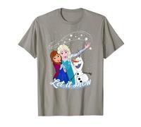 Disney Frozen Elsa Anna Olaf Let It Snow T-Shirt