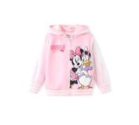 Disney Frozen Elsa Stitch Minnie Mouse Kleinkind Mädchen Jacke Pailletten Reißverschluss Hoodie Sweatshirt Mantel Geburtstag Kleidung 3-13 Jahre, Minnie Mouse-pink, 5-6 Jahre