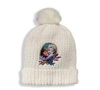 Disney Frozen Elsa und Anna Winter Mädchen mit PON PON Mädchen 5896, cremeweiß, 46