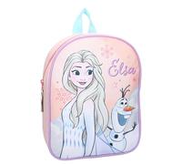 Disney Frozen Elsa und OLAF - It's All Magic - Rucksack für Kinder | Schule | Kindergarten - Farbe Rosa - Maße 29 x 22 x 9 cm, Mehrfarbig Rosa, Einheitsgröße