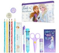 Disney Frozen Federmäppchen Mädchen, Gefülltes Pencil Case mit Schreibwaren - Mädchen Geschenke (Lila Eiskönigin)
