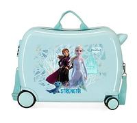 Disney Frozen Find Your Strenght Kinderkoffer mit 2 Rädern, 50x38x20 cms, Blau