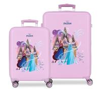 Disney Frozen, Hartschalenkoffer für Kinder, mit seitlichem Zahlenschloss, 4 Räder, Kabinengepäck, hergestellt aus ABS, steifes und leichtes Material. Joumma Bags, Magic In You, Taille Unique