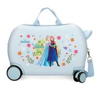 Disney Frozen Kinderkoffer mit Zahlenschloss seitlich 4 Rollen Handgepäck ist aus ABS, einem steifen und leichten Material. Joumma Bags, Forever (für Immer), Talla única