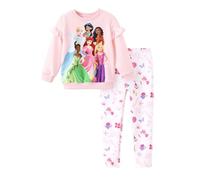 Disney Frozen Kleinkind Mädchen Outfit Mädchen Kleidung Langarm Shirt und Leggings Bekleidungssets Casual Herbst Pullover, Prinzessin-Hellrosa, 4-5 Jahre