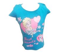 Disney Frozen Kurzarm-Shirt | "Elsa" | Blau oder Pink | blau,128