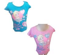 Disney Frozen Kurzarm-Shirt | "Elsa" | Blau oder Pink | Gr. 104-134