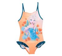 Disney Frozen Mädchen Badeanzug, ELSA Design Einteiliger Badeanzug, Kinder Badeanzug, Größe 4 Jahre, Orange