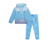 Disney Frozen Mädchen Hosen Set - 2 Stück Elsa Hoodie Sweatshirt und Jogger Sweatpants - Prinzessin Outfit für Mädchen & Kleinkind, Elsa Hellblau, 6