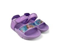 Disney Frozen Mädchen Slippers Eiskönigin ELSA Anna Clogs Hausschuhe Strand Pool Schwimmbad Gartenschuhe Gr. 22-32 (lila-sandalen, EU Schuhgrößensystem, Grundschulkind, Numerisch (von/bis), M, 32, 33)