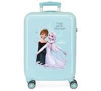Disney Frozen Memories Kabinentrolley, blau, 38 x 55 x 20 cm, starr, ABS-Kombinationsverschluss, seitlich, 34 l, 2 kg, 4 Räder