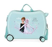 Disney Frozen Memories Kinderkoffer, Blau, 50 x 39 x 20 cm, Hartplastik, seitlicher Kombinationsverschluss, 34 l, 1,8 kg, 4 Räder
