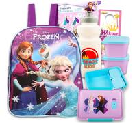 Disney Frozen Mini-Rucksack und Lunchbox-Paket mit Aufklebern, 27,9 cm (Frozen Preschool Toddler Set)