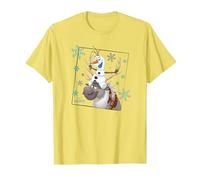 Disney Frozen Olaf and Sven T-Shirt, Herren, Gelb, XL