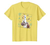 Disney Frozen Olaf and Sven T-Shirt, Kinder, Gelb, 140