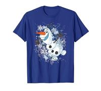 Disney Frozen Olaf Dancing In The Snowflakes T-Shirt, Herren, Königsblau, XL