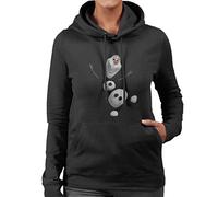 Disney Frozen Olaf In Pieces Excited Women's Hooded Sweatshirt