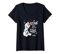 Disney Frozen Olaf Keepin It Cool T-Shirt mit V-Ausschnitt