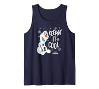 Disney Frozen Olaf Keepin It Cool Tank Top, Herren, Marineblau, M