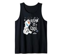 Disney Frozen Olaf Keepin It Cool Tank Top, Herren, Schwarz, XXL