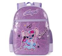 Disney Frozen Princess Minnie Marvel Glitter Kleinkind Rucksack für Jungen und Mädchen | Kindergarten Elementary Kids Bookbag, Pop Star Angel, Medium, Charakter: