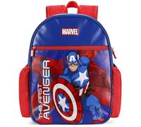Disney Frozen Princess Minnie Marvel Glitter Kleinkind Rucksack für Jungen und Mädchen | Kindergarten Elementary Kids Bookbag, Shield Power Captain America, Medium, Charakter: