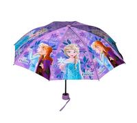 Disney Frozen Regenschirm für Mädchen, Kompakter, Faltbarer, Hochfester Aufbau, Klassischer Regenschirm für Mädchen und Jugendliche
