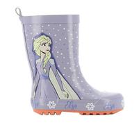 Disney Frozen Regenstiefel Kinder lila, EU 22, Gummistiefel für Mädchen mit Elsa Aufdruck, Regenschuhe Die Eiskönigin, Boots, Schlupfstiefel, Kinderschuhe mit Rutschfester Sohle
