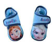 Disney FROZEN und Skye Hausschuhe Mädchen Warme Pantoffeln Anna und Elsa Motiv Freizeitschuhe Slippers ideal für Kindergarten Gr. 22-32 (Blau, EU Schuhgrößensystem, Kleinkind, Numerisch, M, 26)