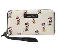 Disney Geldbörse Wristlet Mickey Minnie Mouse Winnie Pooh Reißverschluss Clutch Kunstleder, Minnie Mouse Creme, Clutch-Geldbörse