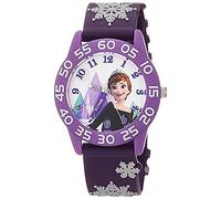 Disney Girls' Japanese Quartz Watch with Plastic Strap, Purple, 16 (Model: WDS001015)