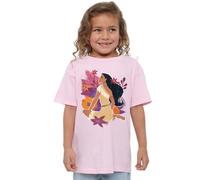 Disney Girl's Pocahontas Flowers Girls T-Shirt, Pink, 3-4 Jahre