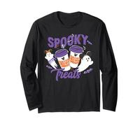 Disney Halloween Spooky Treats Coffee and Mickey Ears Ghosts Langarmshirt