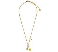 DISNEY Halskette Minnie Mouse Gold-Grün Kleeblatt Edelstahl N600604YRGL-157.CS