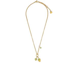 DISNEY Halskette Minnie Mouse Gold-Grün Kleeblatt Edelstahl N600604YRGL-157.CS