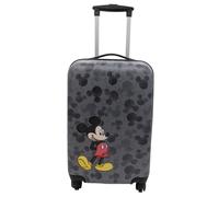 Disney Handgepäck-Koffer Mickey \u0026 Minnie, Gelb, Grau, Rot, Schwarz, Kunststoff, 35x57x22 cm, Trennwände im Innenraum, Zahlenschloss, höhenverstellbarer Teleskopgriff, Freizeit, Koffer & Taschen, 