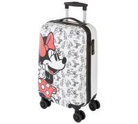 Undercover - Minnie Mouse Reisekoffer - Rollkoffer mit 4 Doppelrädern - TSA Schloss - 1 Fach mit Spanngurten - 1 Fach mit Reißverschluss