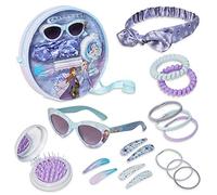Disney Handtasche Mädchen Set, Coole Tasche Kinder mit UV400 Sonnenbrille, Haargummis Haarspangen Haarschmuck, Geschenke Für Mädchen (Blau/Lila Frozen)