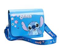 Disney Handtasche Stitch Tasche Umhängetasche Kinder Mädchen Schultertasche Kinder Offizieller Fanartikel Frozen Eiskönigin Lilo und Stitch Geschenke (Blau Stitch)