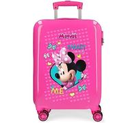 Disney Minnie Happy Helpers Kabinenkoffer Rosa 34x55x20 cms Hartschalen ABS Kombinationsschloss 34L 2,6Kgs 4 Doppelräder Handgepäck